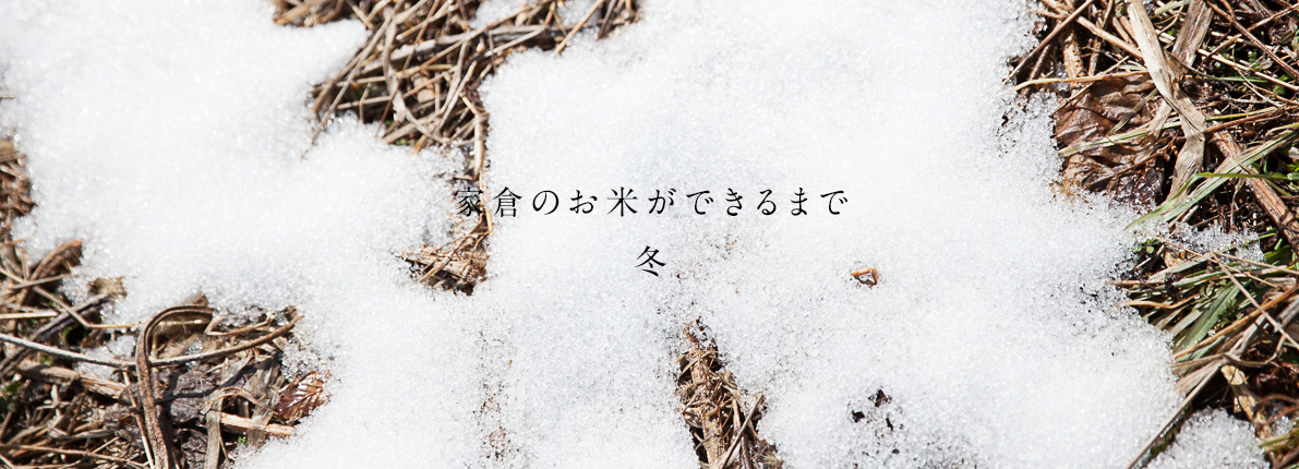 家倉のお米ができるまで 冬