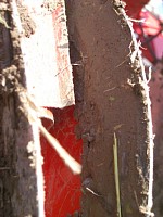 作業機に付いた土